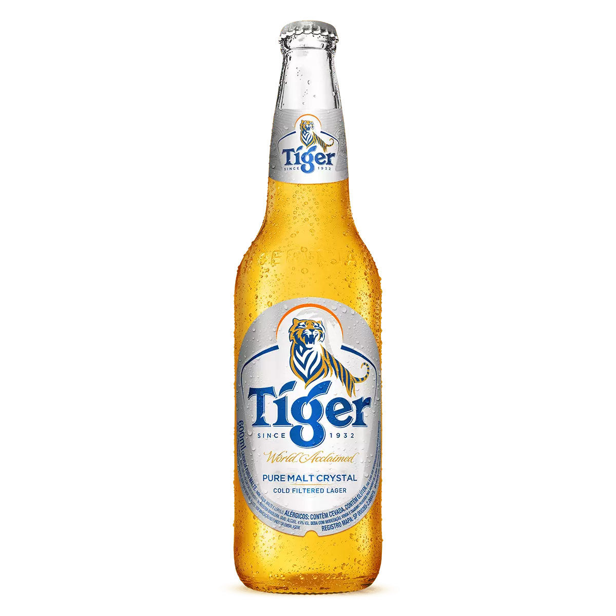 Garrafa de cerveja 600ml Tiger.