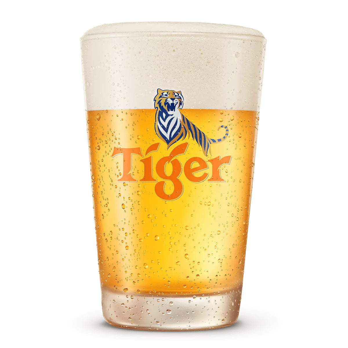 Copo de cerveja draft Tiger.